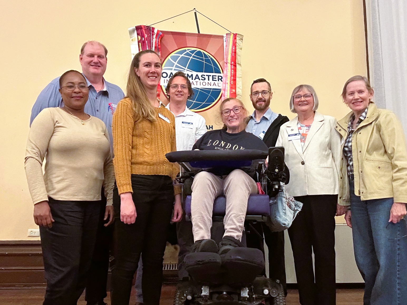 Members of Banyandah Toastmasters at a meeting